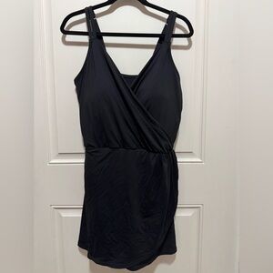 Lands' End Black Swim Dress